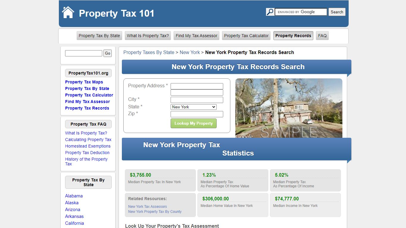 New York Property Tax Records